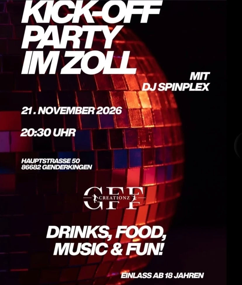 Kick-Off Party im Zoll